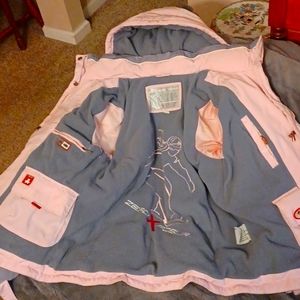 ZeroXPosur Womens Pink and Grey Coat  size M. So Warm and Toasty!!